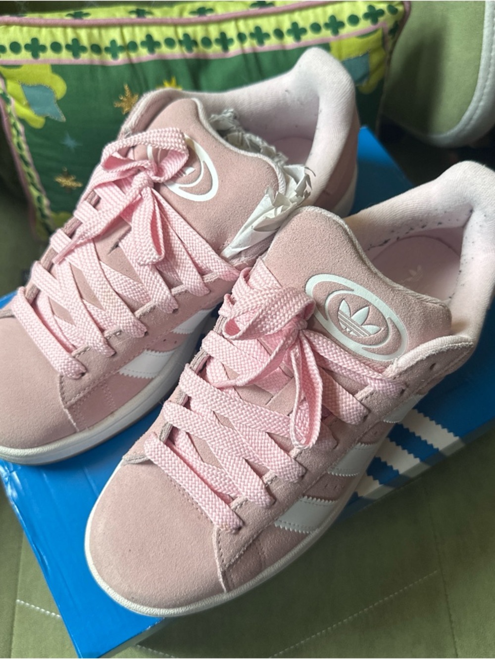 adidas Pink Suede Casual Lace-Up Sneakers